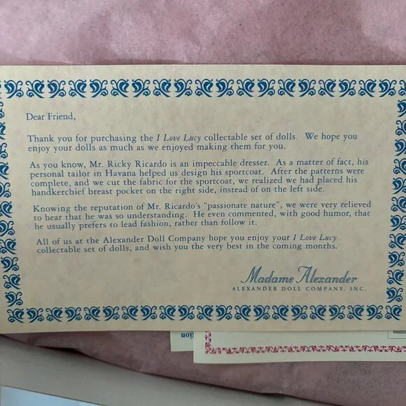 “I Love Lucy” Set Ltd Ed 1995 FAO Schwarz~Mme Alexander NRFB! - Picture 14 of 16